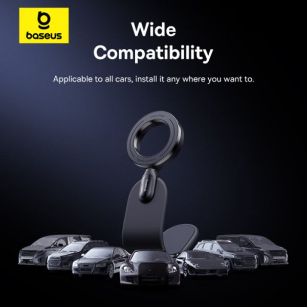 Baseus C02 Go Handyhalterung Auto - Magnetisch - Armaturenbrett und Mittelkonsole - Cluster Black
