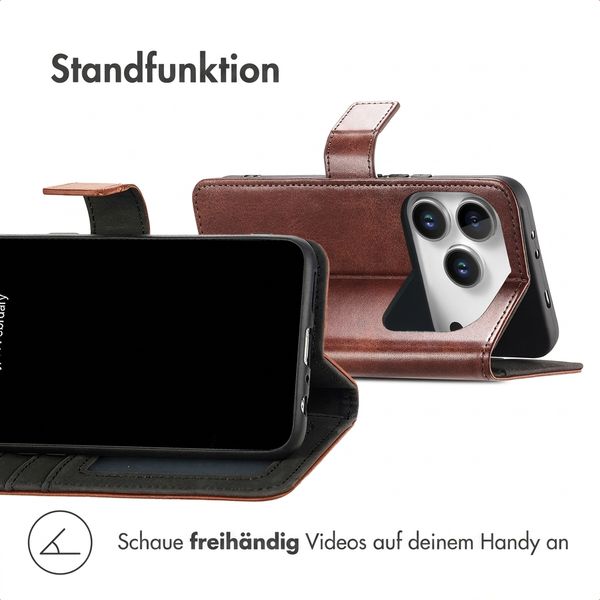 imoshion Luxuriöse Klapphülle Apple iPhone 18 Pro Max / 17 Pro Max - Dunkelbraun