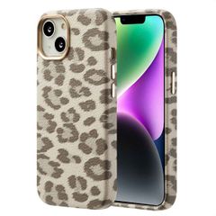 Selencia Sabi Backcover Leopardenmuster mit MagSafe Apple iPhone 14 - Soft Ivory