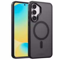 Accezz Rugged Frosted Back Cover mit MagSafe Samsung Galaxy S25 FE - Schwarz