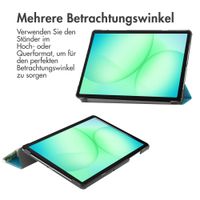 imoshion Design Trifold Klaphülle Samsung Galaxy Tab A11 Plus - Green Plant