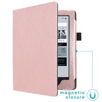 imoshion Vegan Leather Klapphülle Kobo Aura H2O - Rosé gold