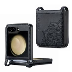 imoshion Mandala Klapphülle Samsung Galaxy Z Flip 7 FE - Schwarz
