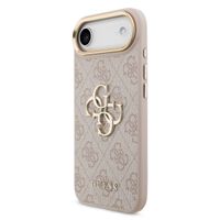 Guess 4G Metal Logo Back Cover Apple iPhone Air - Gold Edge - Pink