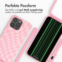 imoshion Silikonhülle design mit Band für das iPhone 15 Pro Max - Retro Pink