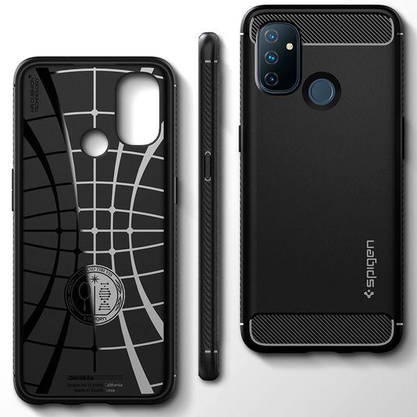 Spigen Rugged Armor Case für das OnePlus Nord N100 - Schwarz