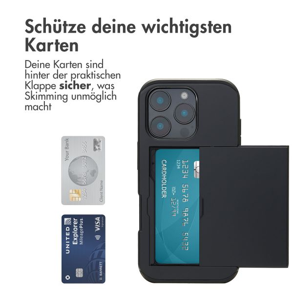 imoshion Backcover mit Kartenfach für das iPhone 16 Pro - Schwarz