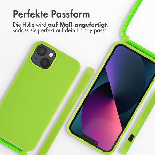 imoshion SilikonHülle mit Band Apple iPhone 13 - Fluor Groen
