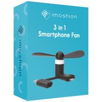 imoshion 3-in-1 Ventilator für Smartphones Lightning, USB-C & Micro-USB - Rosa