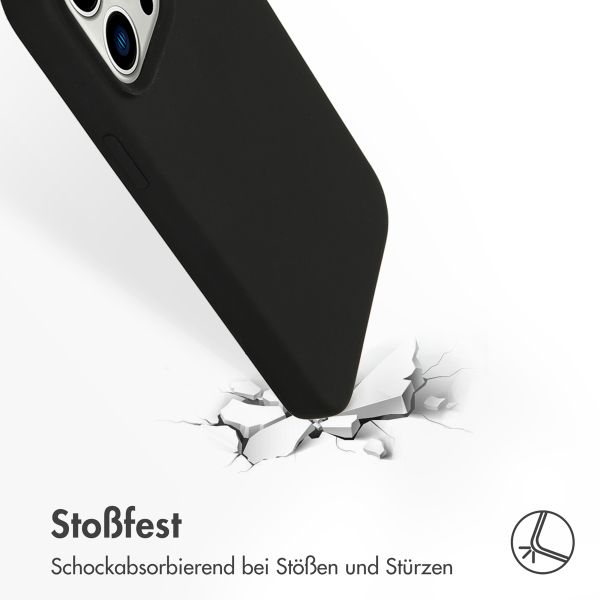 Accezz Liquid Silikoncase für das iPhone 14 Pro Max - Schwarz