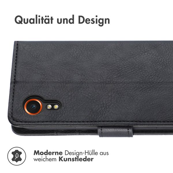 imoshion Luxuriöse Klapphülle Samsung Galaxy Xcover 7 - Schwarz