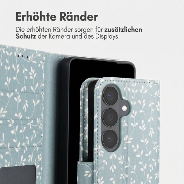 imoshion Design Klapphülle Samsung Galaxy S26 - Smoke Green Flowers