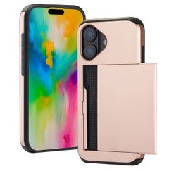imoshion Backcover mit Kartenfach Apple iPhone 16 - Rosé gold