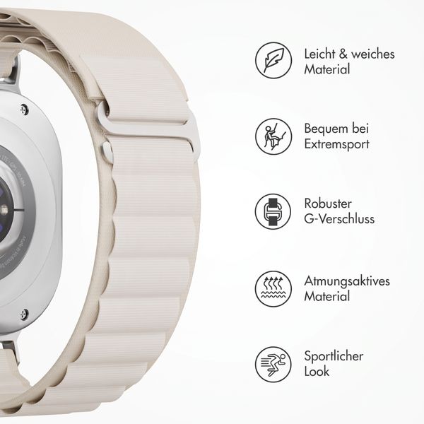 Accezz Nylon Alpine Armband für Samsung Galaxy Watch Ultra 2 (2026) / Ultra (2024/2025) - Polarstern