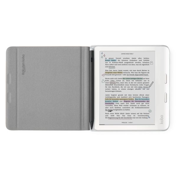 Kobo Notebook SleepCover Klapphülle für das Kobo Libra Colour - Sand Beige