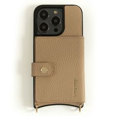 Dutchies MagSafe Back Cover mit Kartenfach Apple iPhone 12 (Pro) - Beige