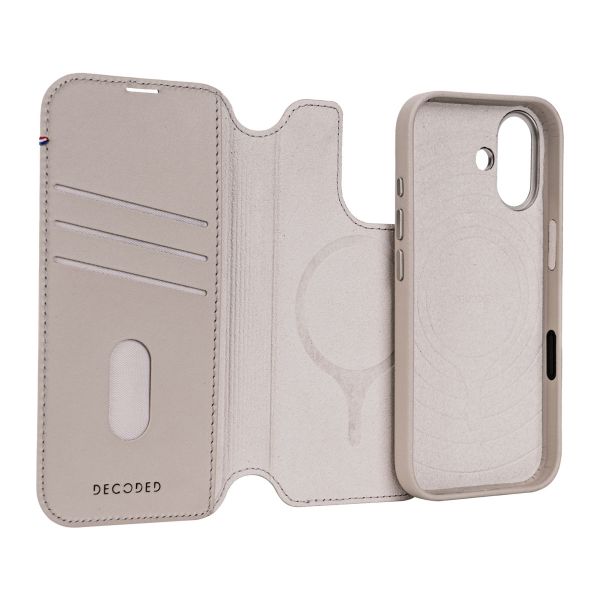 Decoded 2 in 1 Leather Klapphülle MagSafe Apple iPhone 17 Pro Max - Solid Clay