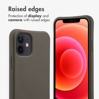 imoshion Color Backcover mit abnehmbarem Handykette und MagSafe Apple iPhone 12 (Pro) - Black Coffee