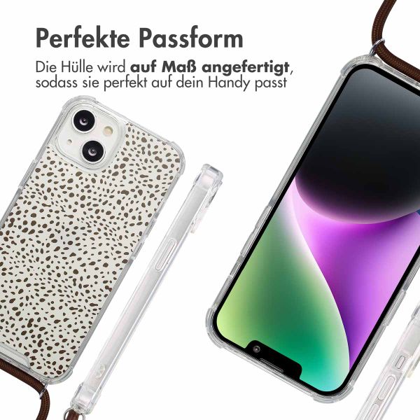 imoshion Design Hülle mit Band Apple iPhone 14 - Desert Dots