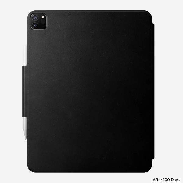 Nomad Leather Folio case Apple iPad Air 13 Zoll (2025) M3 / (2024) M2 / iPad Pro 12.9 (2018/2020/2021/2022) - Schwarz