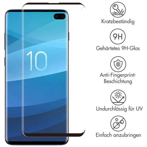 Selencia Premium Screen Protector aus gehärtetem Glas für das Samsung Galaxy S10 Plus