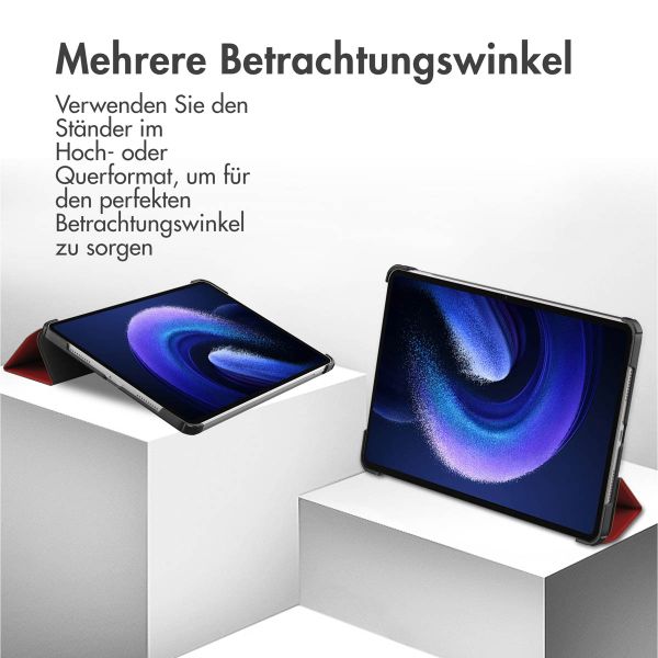 imoshion Trifold Klapphülle für das Xiaomi Pad 6 / 6 Pro - Rot