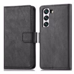 imoshion Luxuriöse Klapphülle Samsung Galaxy S22 Plus - Schwarz