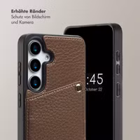 Selencia Nova HandyHülle mit Kordel und Kartenhalter Samsung Galaxy S24 / S25 - Mocha Brown