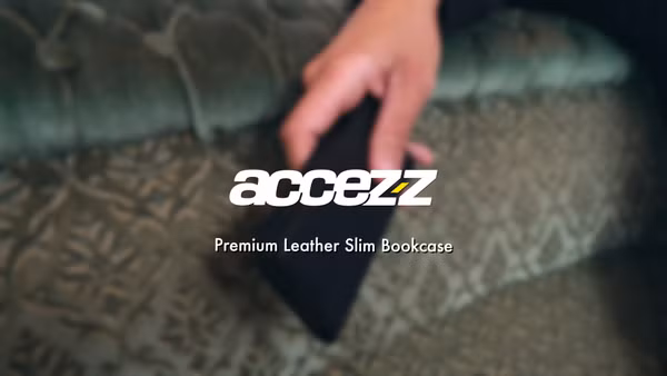 Accezz Premium Leather Slim Klapphülle für das Apple iPhone 14 Plus - Braun