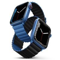 Uniq Revix doppelseitiges Armband für die Apple Watch Series 1 bis 9 / SE (38/40/41 mm) | Series 10 (42 mm) - Blau/Schwarz