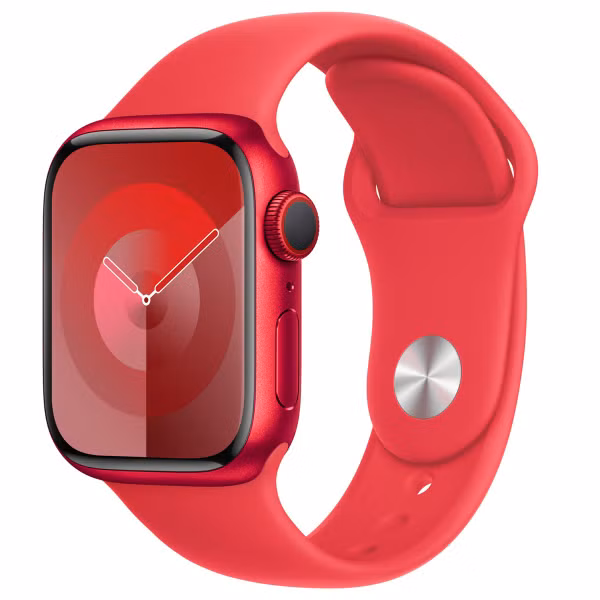 Apple 4 Pack Sport Armband für Apple Watch | 44/45/46/49 mm - Größe S/M - Mulberry / Winter Blue / (Product)RED / Midnight