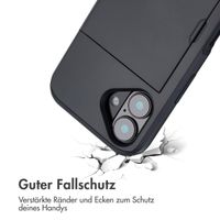 imoshion Backcover mit Kartenfach Apple iPhone 16 - Schwarz
