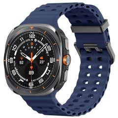 imoshion Ocean Armband Silikon für die Samsung Galaxy Watch Ultra (2024/2025) - Mitternachtsblau