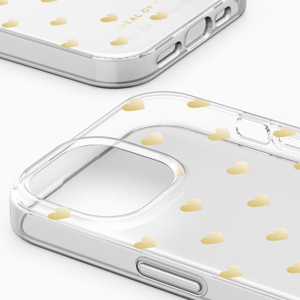 iDeal of Sweden Mirror Case Apple iPhone 15 - Golden Hearts