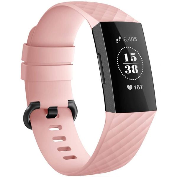 imoshion Silikonband für das  Fitbit Charge 3 / 4 - Rosa