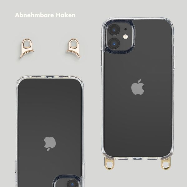 Selencia Backcover mit abnehmbaren Haken iPhone 11 - Transparent