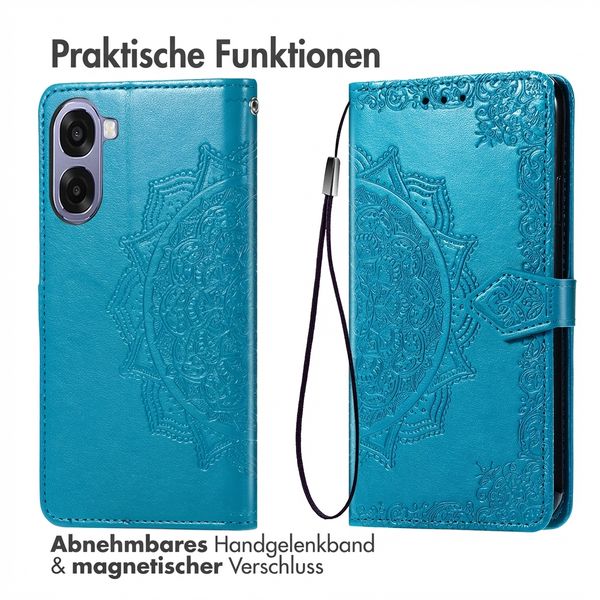 imoshion Mandala Klapphülle Oppo A6x (4G/5G) - Türkis