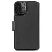 Decoded 2 in 1 Leather Klapphülle MagSafe Apple iPhone 16 Plus - Schwarz