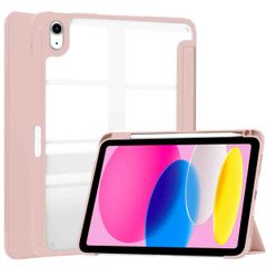 imoshion Trifold Hardcase Klapphülle Apple iPad 11 (2025) 11 Zoll A16 / iPad 10 (2022) 10.9 Zoll - Rosa