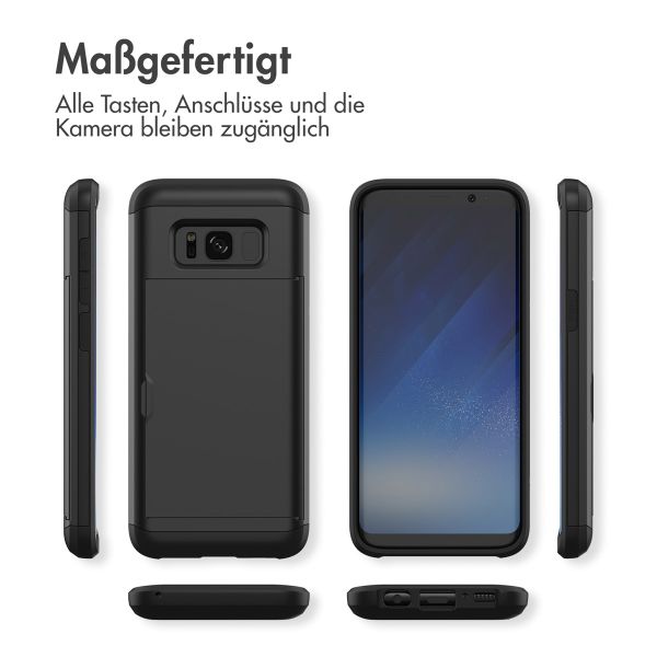 imoshion Backcover mit Kartenfach für das Samsung Galaxy S8 - Schwarz