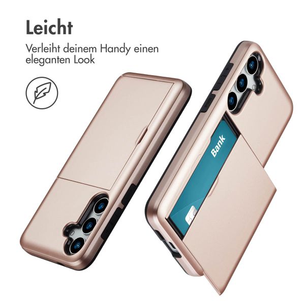 imoshion Backcover mit Kartenfach Samsung Galaxy S25 Plus - Rosé gold