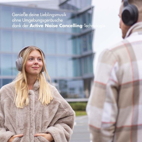 Selencia Urban Play Kabellose Kopfhörer - Aktive Geräuschunterdrückung (ANC) - Mit Aufbewahrungstasche - Cosy Grey