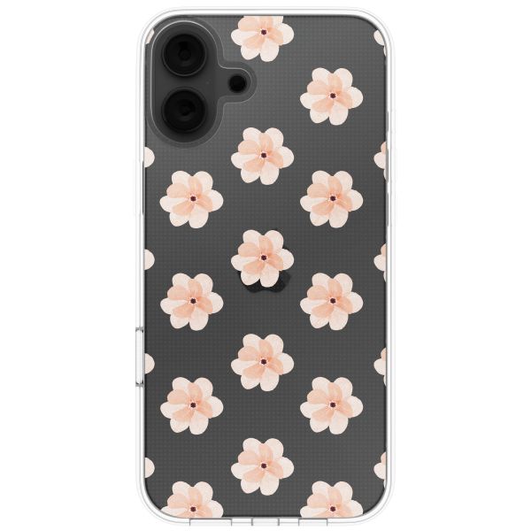 imoshion Design Hülle Apple iPhone 16 - Floral Peach