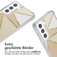 imoshion Design Hülle mit Band Samsung Galaxy S21 FE - Beige Graphic