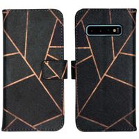 imoshion Design TPU Klapphülle Samsung Galaxy S10 - Black Graphic