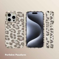 Selencia Sabi Backcover Leopardenmuster mit MagSafe Apple iPhone 15 Pro - Soft Ivory