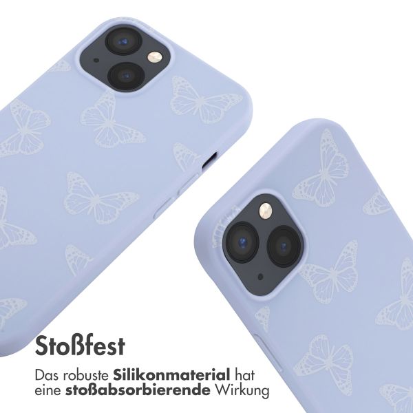 imoshion SilikonHülle design mit Band Apple iPhone 13 - Butterfly