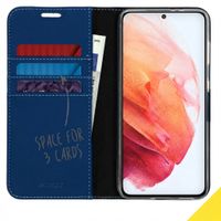 Accezz Wallet TPU Klapphülle Samsung Galaxy S21 - Dunkelblau
