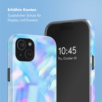 Selencia Vivid Rückabdeckung mit MagSafe Apple iPhone 15 - Holographic Blue Dream