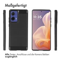 imoshion Brushed Back Cover für das Motorola Moto G85 - Schwarz